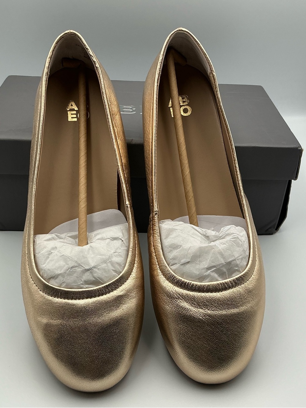 ABEO PROMENADE Metallic Gold Women’s Flats